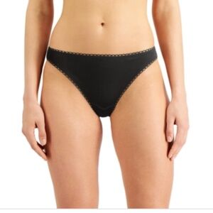 Lace trim adds a pretty touch to Charter Club's Cotton Bikini Underwear